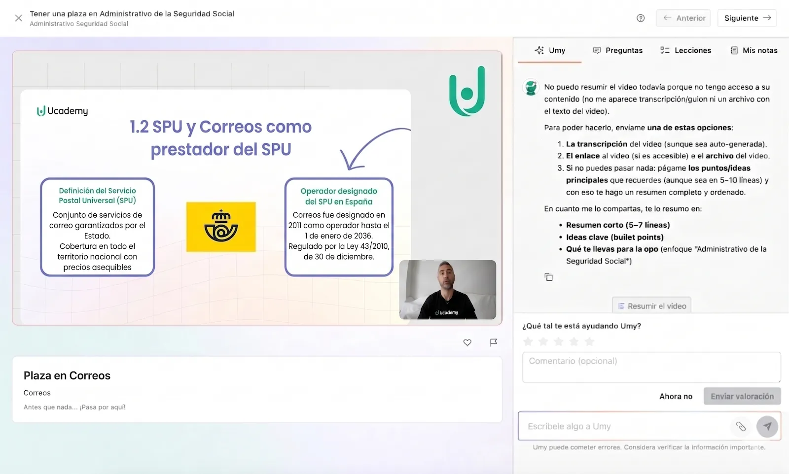 Clases online con preparadores funcionarios